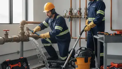 Emergency plumber in Boulder, CO repairing a burst pipe for fast home leak response