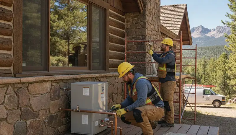 Plumber service van for plumbing repair in Boulder, CO for local home and business repairs