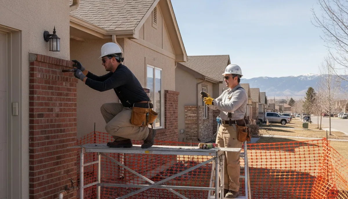 Plumber repairing pipe in Boulder, CO for local plumbing service