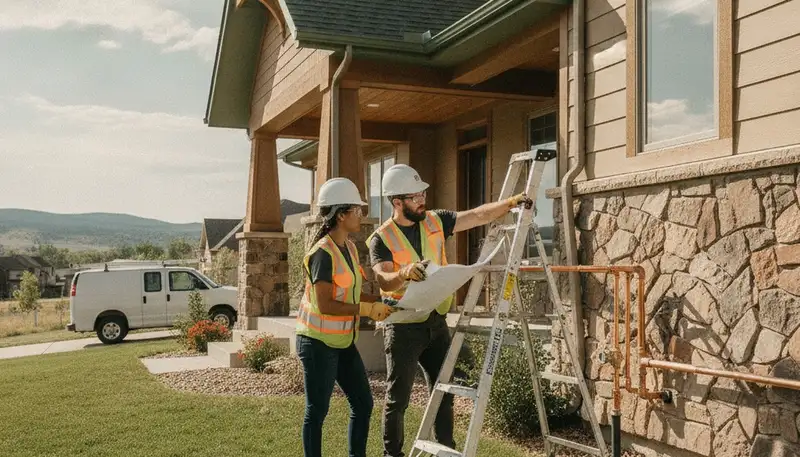 Plumber repairing pipe in Boulder, CO for local plumbing repair service