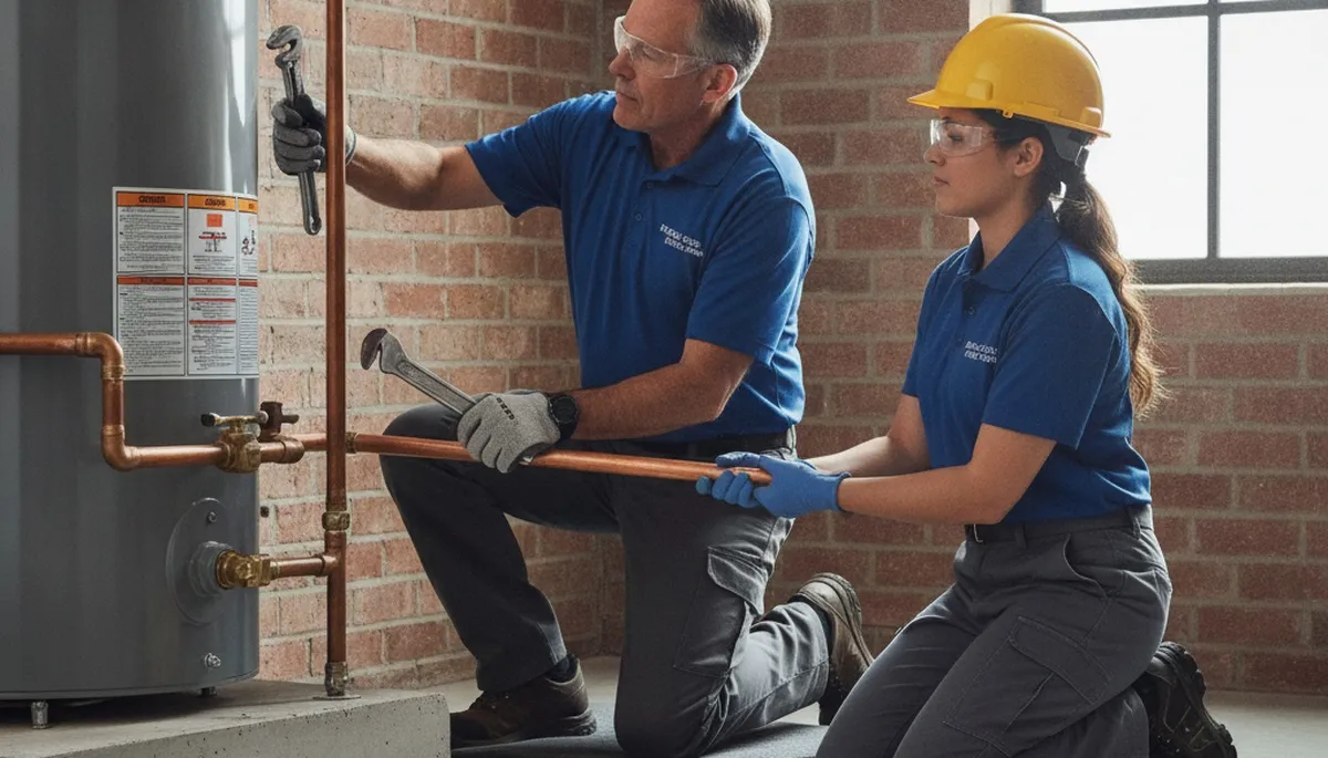 Boulder, CO plumber repairing a home pipe to prevent freeze-thaw damage and leaks