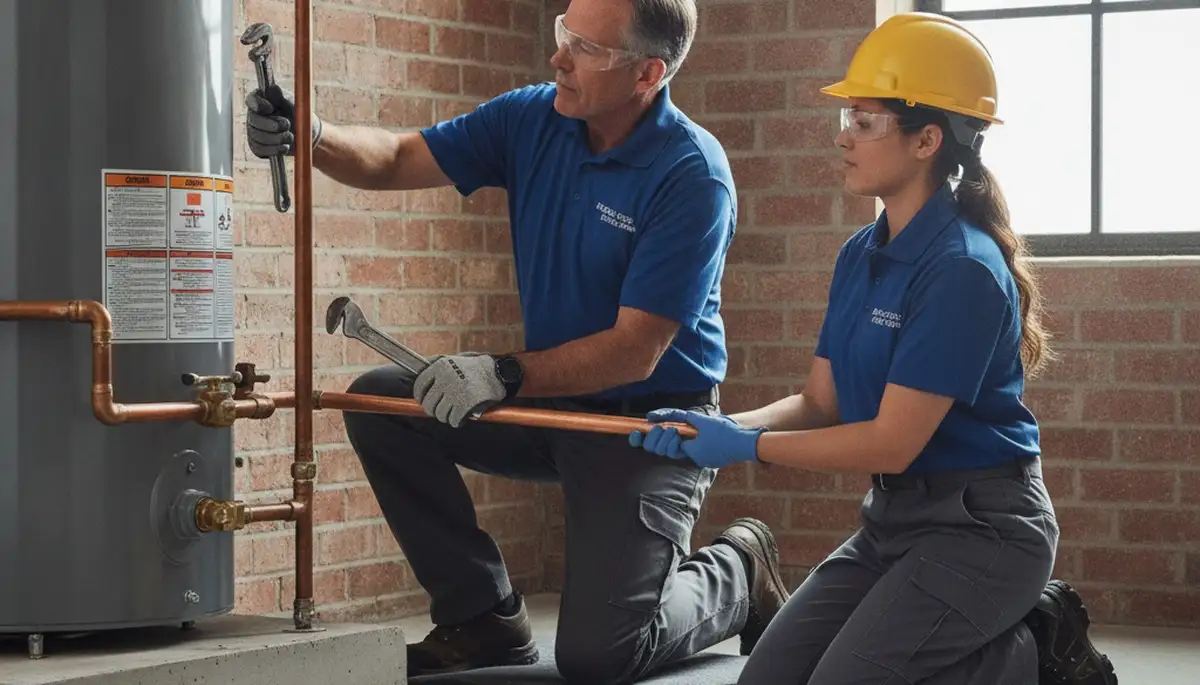 Boulder, CO plumber repairing a home pipe to prevent freeze-thaw damage and leaks