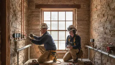 Plumber repairing plumbing in Boulder, CO for a local plumbing repair service