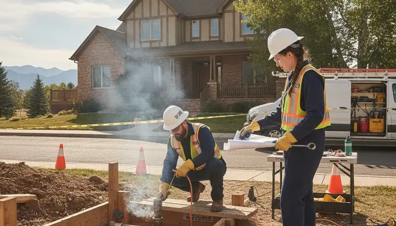 Boulder, CO plumber repairing a sink for a local plumbing service call