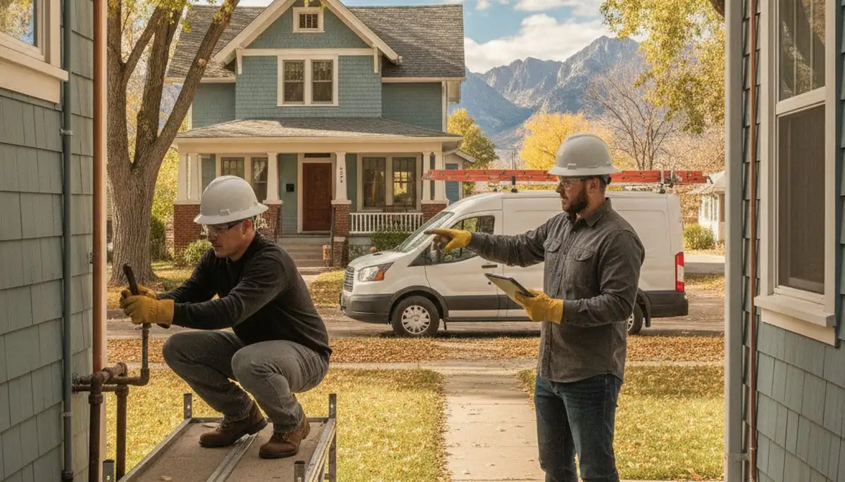 Plumber repairing a sink in Boulder, CO for professional plumbing service