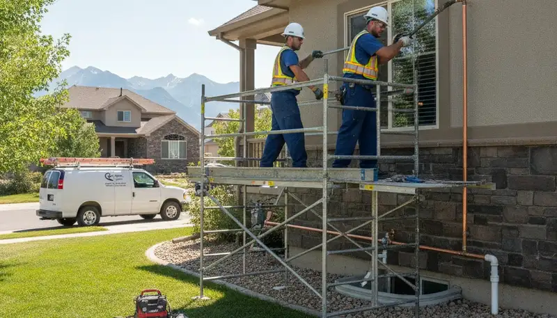 Plumber providing repair service in Boulder, CO for a local plumbing business